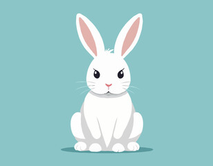 White easter rabbit