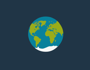 Earth globe model