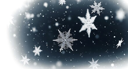 Falling snowflakes crystal art macro close up winter wonderland magic frozen beauty outdoors