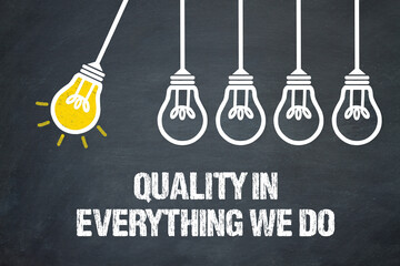 Fototapeta premium Quality in everything we do 
