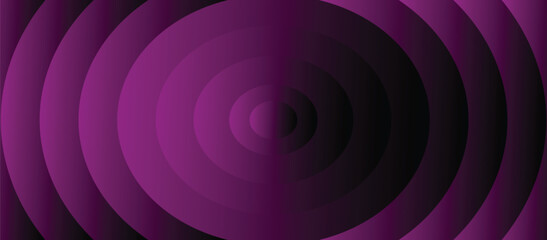 Deep Violet and Black Radial Gradient Background: Concentric Rings and Circles in a Moody Geometric Pattern. Dark, Mysterious Circular Backdrop with a Rich Color Palette and Hypnotic Focus Effect.