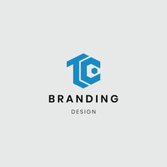 Modern abstract “TC” logo with clean geometric shapes.