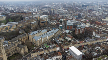 Obraz premium The Centre of Bristol from the air