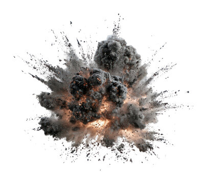 PNG Abstract black in explotion explosion fire destructive.