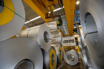 Iron and steel factory and production.