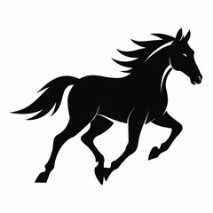 silhouette of a horse