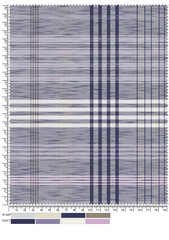 Plaid fabric pattern, blue, brown, cream, seamless for textiles, and for designing clothes, skirts or decorative fabrics. Vector illustration.