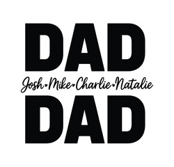 Personalized Dad Name Design