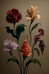 A Bouquet of Blossoms: A stunning and intricately arranged bouquet of unique and vibrant flowers. Each bloom is a testament to the artistry of nature.