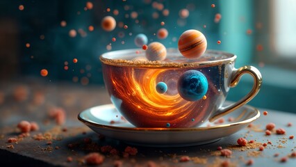Miniature Universe in a Teacup