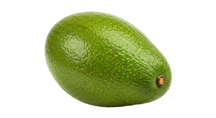 Fresh green avocado isolated on transparent background, healthy fruit rich in nutrients for vegan diet and culinary use PNG