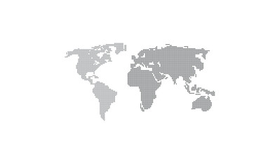 white and grey scale vector doted world map illustrator