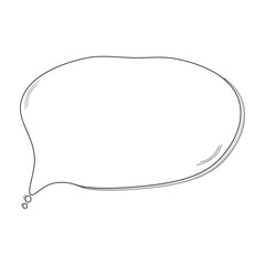 Cloud-Shaped Chat Bubble Icon - White Fill Transparent PNG
