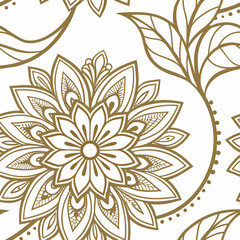 Elegant Floral Pattern: An intricate and sophisticated floral pattern adorns the image. Delicate flowers and leaves are seamlessly integrated.