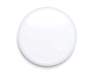 Blank white round badge