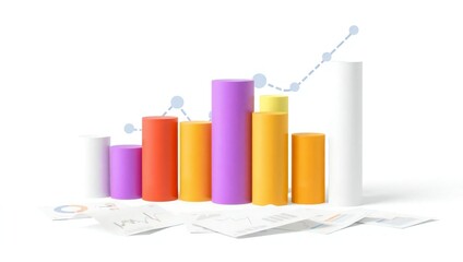 business graph with arrow
