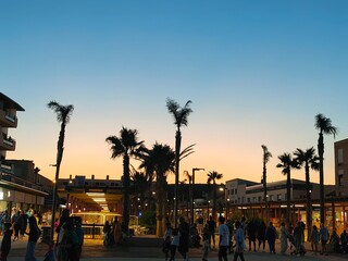 Coucher de soleil &agrave; Narbonne-Plage