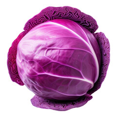 Obraz premium PNG Red cabbage vegetable plant food.