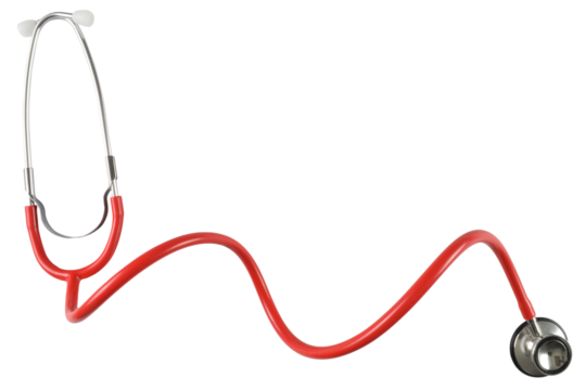 Isolated Stethoscope For February Heart Health Month