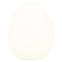 Boiled Egg Halves on White Background