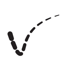 check icon circle and square. Tick symbol in black. Hand drawn checkmark illustration. Check line icon. Vector illustration