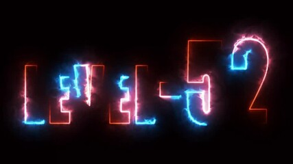 Futuristic glowing level up text on dark surface, gaming motivation art, Neon level up sing - Powered by Adobe