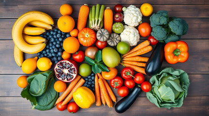 fresh vegetables on a white background