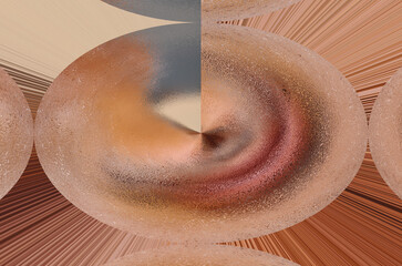 Multi coloured Abstract art design 