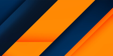 Abstract geometric dark blue and orange square theme overlap background for graphic design. Eps10 vector