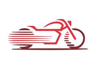 Bike logo design clipart motorcycle template Vector Image