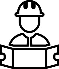 Black flat profile icon illustration with minimalist design, showing various professions, suitable for application design needs, websites, presentations, infographics, business brochures and others. 