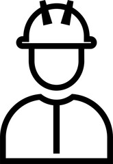 Black flat profile icon illustration with minimalist design, showing various professions, suitable for application design needs, websites, presentations, infographics, business brochures and others. 