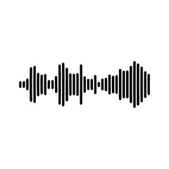 Dynamic sound wave visualization representing audio signals and digital data flow, perfect for tech and media projects.