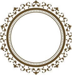 Vintage label design with monograms and frames	