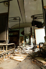 Naklejka premium interior of an abandoned factory