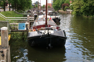 Hollanda Zwolle Ehir Kanal Manzaralar