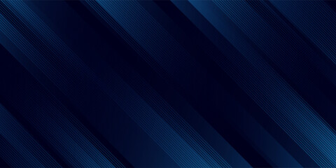 Obraz premium Abstract background with overlapping blue gradient geometric layers and glowing blue line decoration. Modern graphic design concept for web banners, posters, covers, or brochures. Eps10