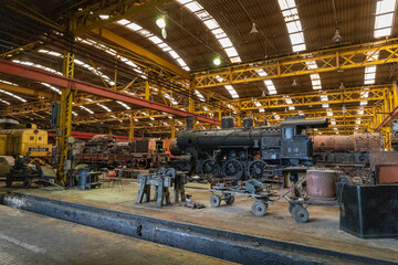 interior of a train station