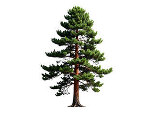 Minimalist Lone Pine Tree with Elegant Silhouette