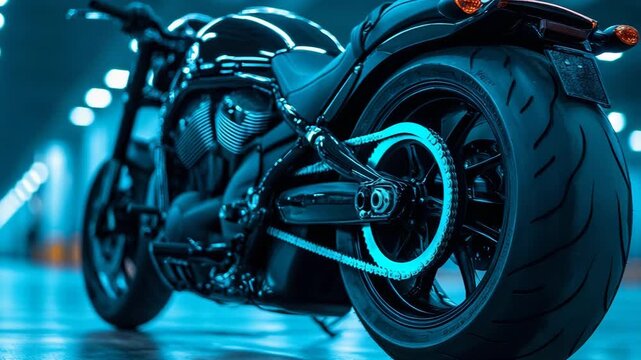 selective focus comprehensive motorcycle workshop with full diagnostics
