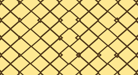 Fototapeta premium Beige chain-link fence pattern