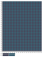 Plaid fabric pattern, blue, brown, cream, seamless for textiles, and for designing clothes, skirts or decorative fabrics. Vector illustration.