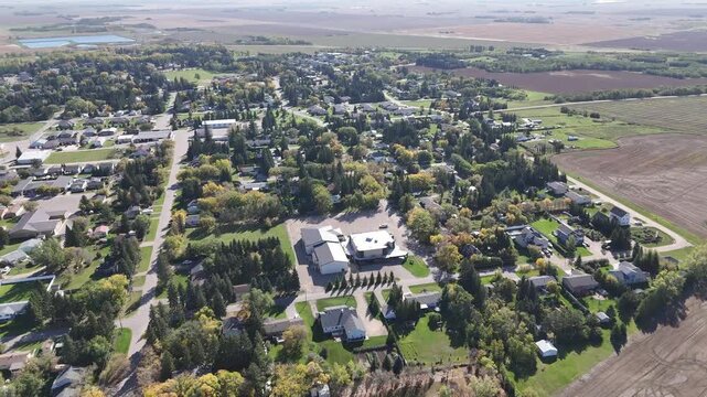 Scenic Prairie Town of Waldheim SK in 4K