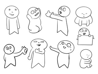 Funny Meme Doodle Laughing People