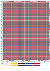 Plaid fabric pattern, blue, brown, cream, seamless for textiles, and for designing clothes, skirts or decorative fabrics. Vector illustration.