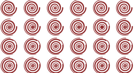 Maroon spiral pattern