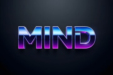 Mind Futuristic Style 3D Editable Text Effect Template for Modern Typography, Digital Design, and Creative Graphic Projects