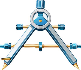 Precision Geometry Compass Drawing Tool