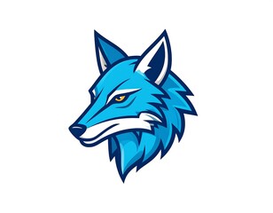 Obraz premium Blue fox head graphic