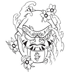 Daruma Tattoo 002